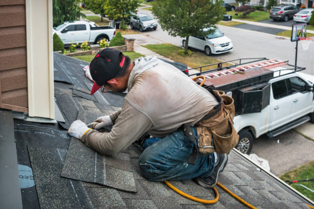 Professional Roofing technician working in Browder, KY